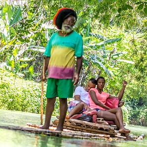Rafting on the Martha Brae