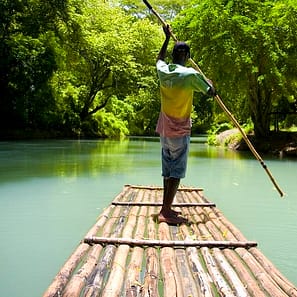 Rafting on the Martha Brae